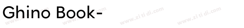 Ghino Book字体转换